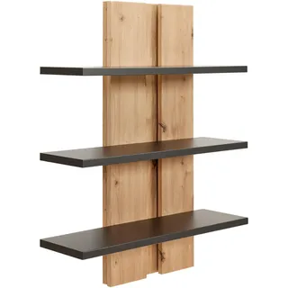 Stylife Wandboard , Anthrazit, Eiche Artisan , Holzwerkstoff , E , 70x90x25 cm , Holzmöbel, Wohnwände Holz, Wohnwand Serien Holz