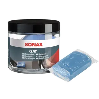 Sonax Clay (1 Stück) Langlebige Knetmasse zur Entfernung von festhaftenden Verschmutzungen auf Lack, Glas und Chrom | Art-Nr. 04505050