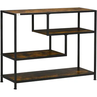 Homcom Konsolentisch 99,6 x 33,6 x 74 cm braun|schwarz