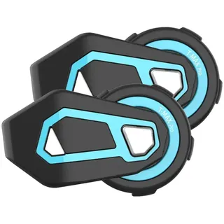FreedConn Bluetooth-Gegensprechanlage für Motorradhelm, TMax-Pro Vollduplex-Gruppen-Intercom-Bluetooth-System für 6 Fahrer/Reichweite 1500 m/GPS/UKW-Radio/Freisprecheinrichtung (2 Stück)