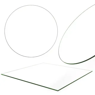 Melko Kaminbodenplatte Funkenschutzplatte ESG Glas 70x70 cm rechteckig Klar | Ofenplatte aus gehärtetem Sicherheitsglas, hitzebeständig, schützt Boden vor Funken und Glut, für Kaminofen und Holzofen