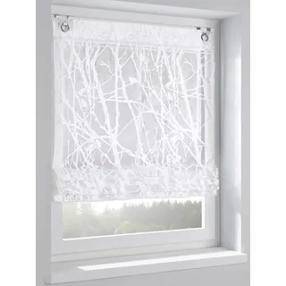 Heine home Raffrollo mit Hakenaufhängung, weiß,