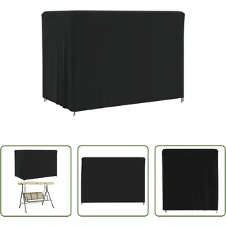 The Living Store Abdeckung für Hollywoodschaukel Schwarz 220x150x150 cm Oxford - Schwarz