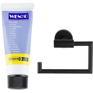 Wenko Toilettenpapierhalter Bosio inkl. Kleber, Befestigen ohne Bohren