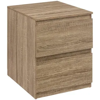 5five - kommode mit 2 schubladen dolo naturholzeffekt