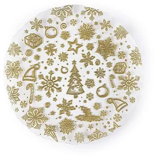 Excelsa Gold Set 2 Servierteller, Glas