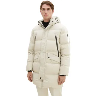 Tom Tailor Herren Recycled Down Puffer-Parka mit Abnehmbarer Kapuze 1037357
