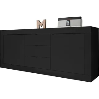 Home Affaire Sideboard Basic 210 x 86 x 43 cm Schwarz