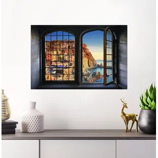 Queence »Italien« Wandsticker, Wandbild, selbstklebend, 3D, Fenster,