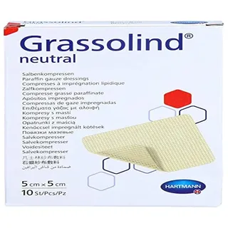 Grassolind Salbenkompressen Neutral 5x5 cm steril 10 stk