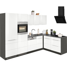 Bild von Winkelküche »KS-Brindisi«, mit E-Geräten, Stellbreite 290/170 cm weiß