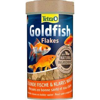 Tetra Goldfish Flakes - Flocken-Fischfutter für alle Goldfische und andere Kaltwasserfische, 250 ml Dose