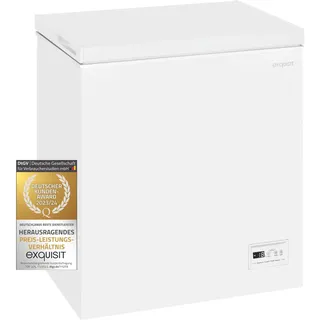 Exquisit Gefriertruhe GT150-E-040E Weiß - 142 L Tiefkühltruhe - 55 cm