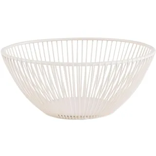 APS 30426 Korb -SVART- in whisper white Ø 20 cm, Höhe 8 cm