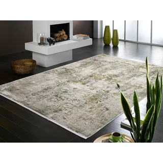 OCI DIE TEPPICHMARKE BESTELLER CAVA Hochflorteppich 300 x 400 cm Grau/Grün