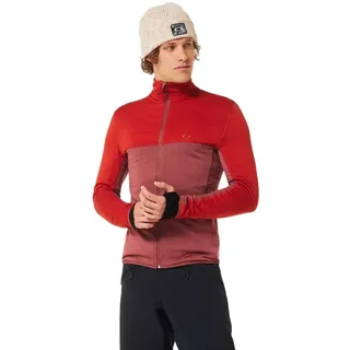 Oakley Apparel Canopy Fleece Mit Durchgehendem Reißverschluss - Flame Red - M