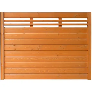 BM Massivholz Sichtschutzelement 180 x 135 cm braun Massivholz