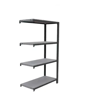 Simon Rack Officlick Bücherregal, 1500 x 900 x 400 mm, 4 Höhen, Industriestil, Metall, Anthrazit/Galve