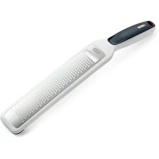 Zyliss E900033 Smooth Glide Rasp Käsereibe, Kunststoff/Edelstahl, Weiß/Grau, Feinreibe für Zitronen, Käse, Muskat, Schokolade und mehr, besonders scharfe Universalreibe aus Edelstahl