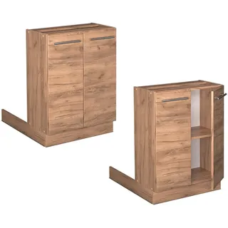 Vicco Kochinsel Fame-Line 60 x 82 x 30 cm Goldkraft Eiche/Honigeiche
