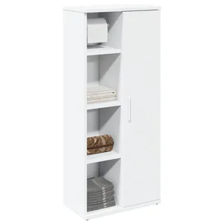 Badezimmerschrank mit Rollenhalter Weiß 39x22x90 cm - Weiß