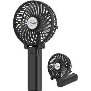 efluky Handventilator, Tragbarer Mini Ventilator, Faltbarer USB-Ventilator Wiederaufladbar, Tragbarer Ventilator