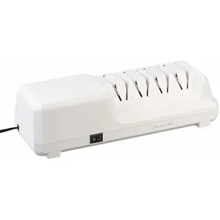 Rosenstein & Söhne Schärfer: Elektrischer Profi-Diamant-Messerschärfer, 4 Schleif-Stufen, 18 Watt (Elektro-Messerschärfer, Messerschleifer-Maschine, Winkel Werkzeug)