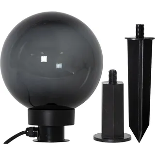 Star Trading Kugelleuchte Kunststoff Ø 20 cm spritzwassergeschützt E27 schwarz