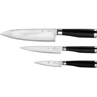 WMF Yari Messerset 20 cm - 3-tlg. Pakkaholz Griff grau/schwarz