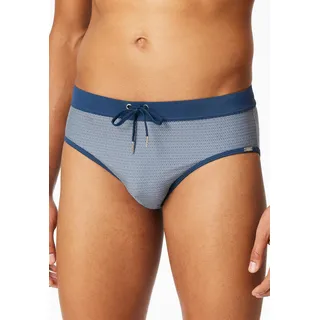 Schiesser Badehose "Ocean Swim" kontrastfarbener Bund mit Kordel, 800, blau