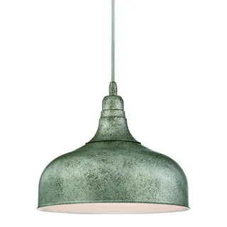 Einflammige Pendelleuchte Morton Stahl antik - Grau