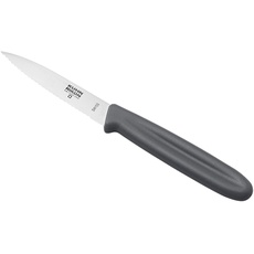 KUHN RIKON Swiss Knife Rüstmesser Wellenschliff Edelstahl, Gemüsemesser, Messer mit Klingenschutz, Stainless Steel, Grau