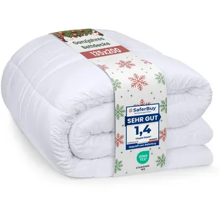 Utopia Bedding Bettdecke 135 x 200 cm, leichte Bettdecke mit Polyesterfüllung für 4 Jahreszeiten, Mikrofaser, für 1 Person (weiß)