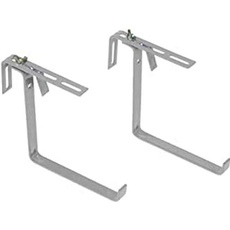 POETIC/EMSA - BASIC Blumenkastenhalter - Für Geländerbreiten von 3 - 14 cm - Farbe Aluminium - Tragkraft 25kg