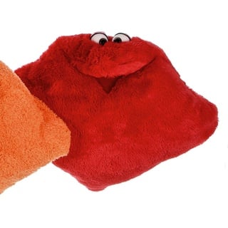 Living Puppets Handpuppe Wunschtraumkuschelmuschelkissen in der Farbe Rot aus Stoff, 40 x 40cm, W238-5