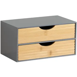 KESPER Aufbewahrungskiste 27 x 16 x 14 cm 2-tlg. Grau/Natur