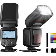 PHOTOOLEX FK310 Blitz Flash Speedlite für Canon Nikon Sony Panasonic Olympus Pentax Fujifilm Sigma Minolta und Andere Digital SLR Film SLR Kameras und Digital Kameras mit Single-Kontakt Hot-Schuh