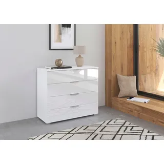 Rauch »Sideboard Schubladenkommode Schubladenkommode AGORDO mit Glasfront«, Breite 93 cm mit 4 großen Schubladen für viel Stauraum MADE IN GERMANY