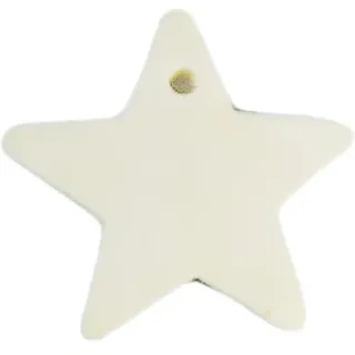 INNSPIRO Anhänger Holzstern, gewachst, weiß, 30 x 30 mm, 50u, ca.