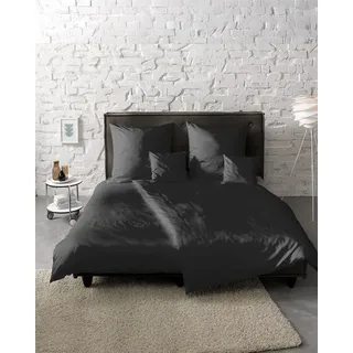 Colours 009100 schwarz 135 x 200 cm + 80 x 80 cm