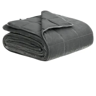 WOLTU Gewichtsdecke 9kg 150x200cm Therapiedecke für Erwachsene, Entspannungsdecke Therapie aus Mikrofaser, Cashmere Feeling Beschwerte Decke Anti Stress, Weighted Blanket für besseren Schlaf
