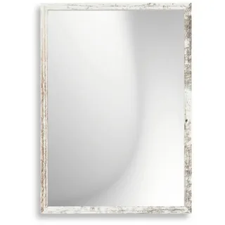 Infantasie Claudia Wandspiegel mit Rahmen nach Maß 30x45 cm, Vintage Weiss | Echtglas, MDF-Profilleiste 30 mm foliert, HDF-Rückwand, Aufhängung horizontal/vertikal, handgefertigt, für Flur & Garderobe