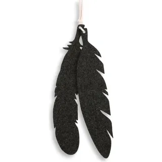 Set aus zwei Tipi-Zeltdekorationen – Filzfedern – robuste und langlebige Verarbeitung