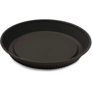 Guardini Gardenia, „clevere“ Tortenbodenform 28 cm mit Innenstufe, Stahl mit Antihaftbeschichtung, Farbe Schwarz