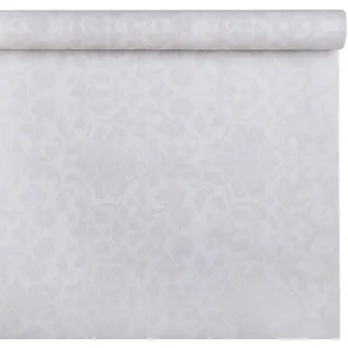 Class C048R-410-PEFC Airlaid Tischdecke mit Vorschnitt, Papier, Weiß, 480 x 120 x 0,1 cm