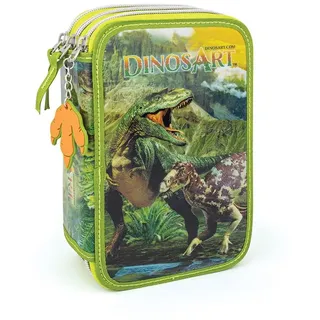 Dinos Art Federmäppchen mit 3 Fächern