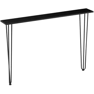 [en.casa] Kokemäki Konsolentisch 120x18x82 cm schwarz