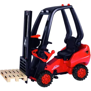 BIG Outdoor Spielzeug Fahrzeug Gabelstapler Linde Forklift rot, schwarz 800056582