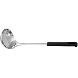 Fackelmann 24398 Schöpflöffel Black, Edelstahl, schwarz/Silber, 30 x 9,5 x 7,5 cm