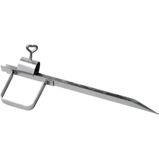 Doppler Schirmständer Dreibein Metall bis 50 mm Silber